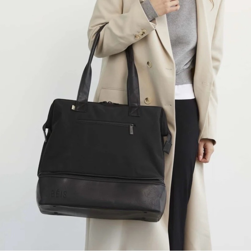 BEIS Black Mini Weekender